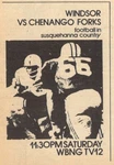 1973 Tv Ad Windsor Vs Chenango Forks High School Football Binghamton,new York. Fixed Price $5.99.