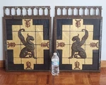 John Richard Neo-classic Classical Design Griffin Heavy Metal Iron Frame Art. Fixed Price $399.99.