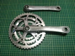 Vintage Shimano Xtr M900 3X8 Triple Square Taper Crankset (46/36/26T, 175MM). Fixed Price $144.51.