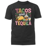 Tacos & Tequila Funny Mexican Party Cinco De Mayo T-shirt. Fixed Price $20.46.