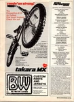 1981 Takara Bill Walters Leathers Print Ad 80S Bmx Bike FA.12. Fixed Price $19.99.