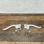 Vintage Weinmann Brake Lever Set Compact Drop Bar Red Dot Poker Short Road 24". Fixed Price $32.49.
