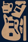 Fender Jaguar Full Template Set 0.50" Mdf. Fixed Price $60.00.
