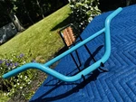 Vintage 1988 Mongoose M1 Mini Handlebars Old School Bmx Turquoise Blue Uncut. Fixed Price $88.00.