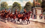 Royal Horse Artillery Salute London Oilette Pc C1910 Harry Payne Tuck. Fixed Price $12.99.