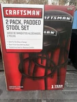 Sears Craftsman Nos Pack Sexy Padded Bar Stool Set Rare Fun 32786 Chair Seat. Fixed Price $299.00.