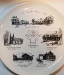 1776 1976 New York Bicentennial Plate Sheffield Pottery Yankee Doodle Day Inch. Fixed Price $23.25.