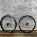 Vintage Gt Mohawk Bmx Wheelset 14MM 48H 20IN Black Hubs Nutted Axle Rim. Fixed Price $159.79.