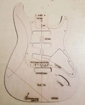 Custom Guitar Body Template Vintage Style Strat 3PLY ST70S. Fixed Price $37.99.