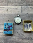 Vtg Hanhart 7 Jewels Shock Proof Stop Watch Runs Well. Fixed Price $42.49.