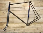 1970S Raleigh Record Frame Fork 63CM Xl Lugged Blue Grey 27 700C. Fixed Price $89.97.