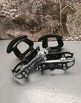Sr Pedals SP-100 Platform Alloy Black Strapless Toe Clip No Dustcaps Vintage. Fixed Price $28.99.