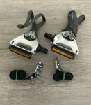 Shimano Rsx Platform Pedals Model A550 Clips And Straps. Fixed Price $35.00.