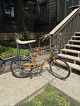 Schwinn 1966 Radiant Coppertone Stingray 5-SPEED Fastback 20 Inch Muscle Bike. Fixed Price $1595.00.