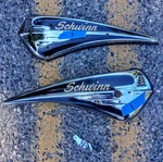 Vintage 1995 Schwinn Black Phantom Bicycle Tank + Horn. Fixed Price $150.00.