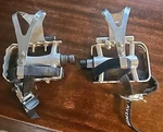 Vntg Christophe Special Toe Clips & Pedals Afa Made In France Road Track Bike. Fixed Price $29.99.