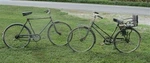 Matching Jc Higgins Bicycle Set, Mid-century 40S-60S, Womens Childs Seat. Fixed Price $445.00.