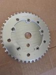 Sugino Bmx Chrome Power Disk With Petes Precision 43T Chain Ring. Fixed Price $280.00.