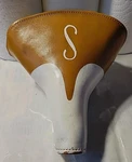 Vintage 1960S Schwinn Bicycle Seat Gold Coppertone Collegiate. Fixed Price $88.80.