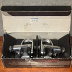Campagnolo Record Titanium - Pro Fit Pedal Set Nos In Box. Track Road. W/cleats. Fixed Price $450.00.