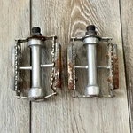 Vintage Atom Tpp 22 France Bicycle Pedals 1/2 Threads Schwinn Bike Damaged. Fixed Price $12.99.