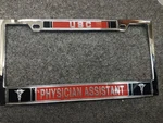 "usc" "physician Assistant" Chrome License Plate Frame By R&d Specialty Nos. Fixed Price $25.00.
