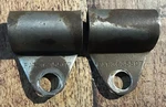 (15) Vtg 2 Pc Sissy Bar Muscle Bike Clamps Brackets Wald Parts Lot Pat. 3635507. Fixed Price $15.00.