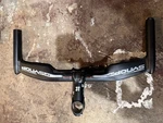3T Heshop Bullhorn Road Bike Handlebar 31.8MM Black/white. Fixed Price $55.00.