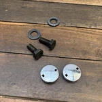 Vintage Shimano FC-M550 Deore Lx Crank Bolts Dust Caps 2-PIN Silver 80S Mtb Kit. Fixed Price $23.99.