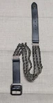 Harley Davidson Buckle Belt 34 Black Chain-link Leather Motorcycle Roll Out. Fixed Price $129.95.