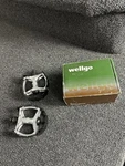 Vintage Wellgo LU393 Bear Trap Pedals Cr-mo 9/16". Fixed Price $44.99.