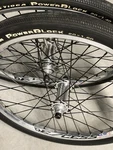 Excess 351 Pro Series Bmx Race Wheelset 20" Silver Cassette Tioga Tires. Fixed Price $275.00.