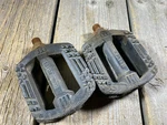 Old School Bmx Mks Japan PB-21 Pedals Used Destroyed 1/2 Spindle Threads. Fixed Price $19.99.