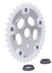 Gt 110MM Bcd Bmx Bicycle Power Disc (silver) With 36T Chainring (white). Fixed Price $64.99.