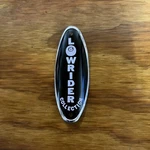 Bicycle Head Badge Name Plate Chopper Lowrider Black & White New. Fixed Price $14.99.