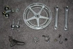 Vintage Shimano Selecta Road Bicycle 165 Japan 52/42 Crank Set W/accessories. Fixed Price $79.99.