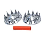 Jesonn Plastic Abs Chrome Plated Front Axle Cover Kits Hub Caps For Pointed. Fixed Price $65.63.