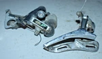 Shimano Altus A10 Front & Rear Derailleurs FD-AT10 RD-AT10 3X9 Long Reach Silver. Fixed Price $86.36.