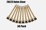TR573 50PCS Brass Truck Tire Valve Stems 4.52" Clamp-in For .625" Rim Hole. Fixed Price $71.99.