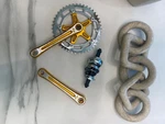 School Bmx Takagi Tourney 44T Japan 170 Gold Suntour W Bottom Bracket. Fixed Price $650.00.