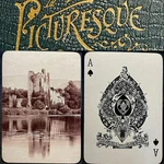 Historical Ross Castle Antique Playing Cards Goodall Uk Ireland Poker Deck 52+B. Fixed Price $199.00.