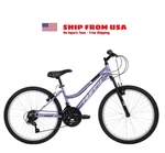 Huffy 24" Rock Creek Mountain Bike, Fits Riders 58 - 70 Purple, Adult, Women'. Fixed Price $78.00.