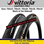 Vittoria Zaffiro Pro G2.0 700X23, 25, 28, 30, 32C Black Tan Folding Bike Tire. Fixed Price $39.99.