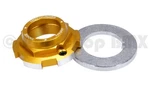 Tange-seiki LP-440 1" Threaded Bicycle Headset Lock Gold. Fixed Price $42.99.