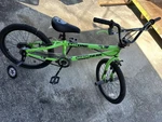 Madd Gear 20" Green Bmx Bike Steel Frame Training Wheels Kids Unisex. Fixed Price $82.36.
