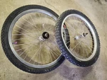 Suzue Sealed Hubs Sun CR-20 Rims Built By Dans In The 90'S Bmx 20" Wheelset. Fixed Price $284.99.