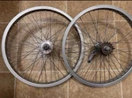 Oldschool Sansin Front 48H High Flange Hub W/ Rear Acs Freecoaster Rl Edge Hoops. Fixed Price $450.00.