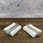 Vintage English 3-SPEED White Block Bike Pedals 9/16 Steel Fits Raleigh Cruiser. Fixed Price $26.69.