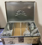 Valaverse Action Force Gear Tin Box With 5 Loadouts. Fixed Price $34.00.