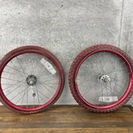 Huffy Pro Thunder Red Wheel Set 1979 Old School Bmx Rough Steel Tires Vintage. Fixed Price $123.97.